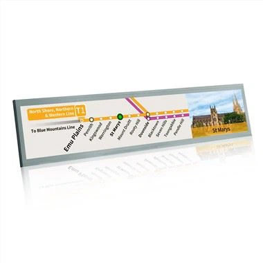 19.1 pous lonje monitè ekspozisyon LCD Bar ekran Custom LCD ki monitè kè bebe