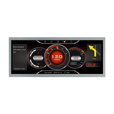 Kalite Bar Touch LCD ki monitè kè bebe pou ekspozisyon machin