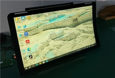 23" LCD koube pou ekran jwèt plas tab la
